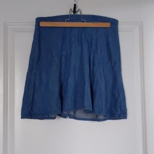Denim skater skirt